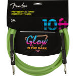 Fender Professional Series Glow in the Dark Cable Green 10′ kabel gitarowy