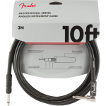 Fender Professional kabel 10' ANGL BLK